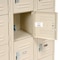 Global Industrial Six Tier Locker, 12x12x12, 18 Door, Unassembled, Tan 652055TN - alternate 4